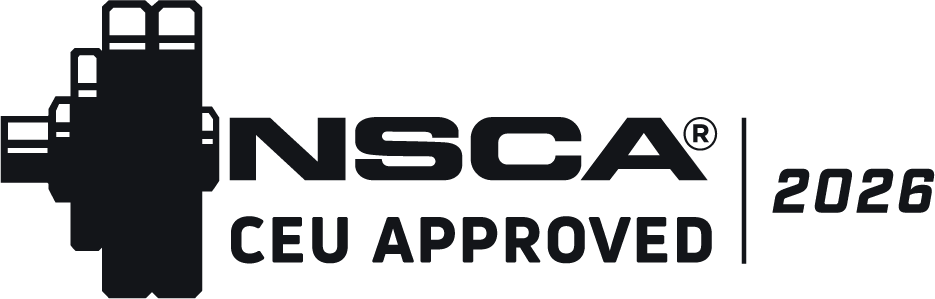 Official NSCA 2026 CEU approved activity graphic